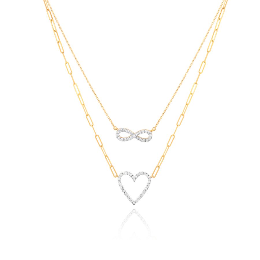Regal Sculpted Finish Multi-Layer Necklace
