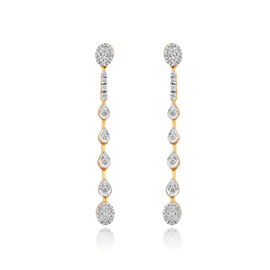 Grace Of Diamonds Drop Earrings