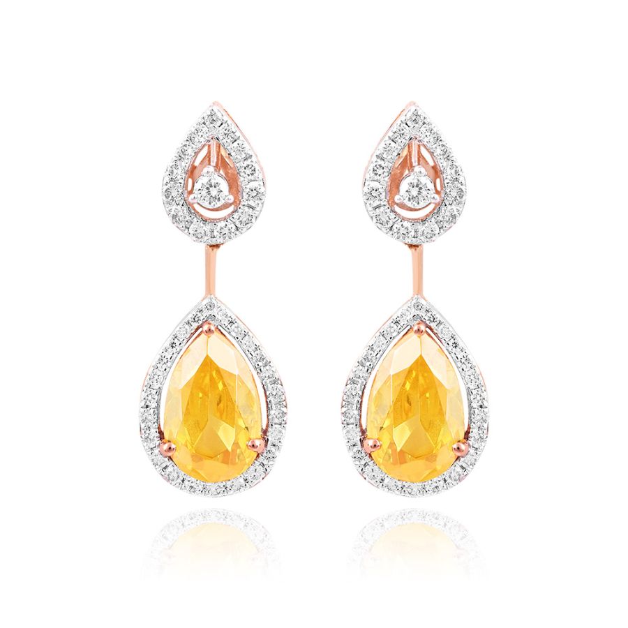 Glowing Diamond Drop Earrings 