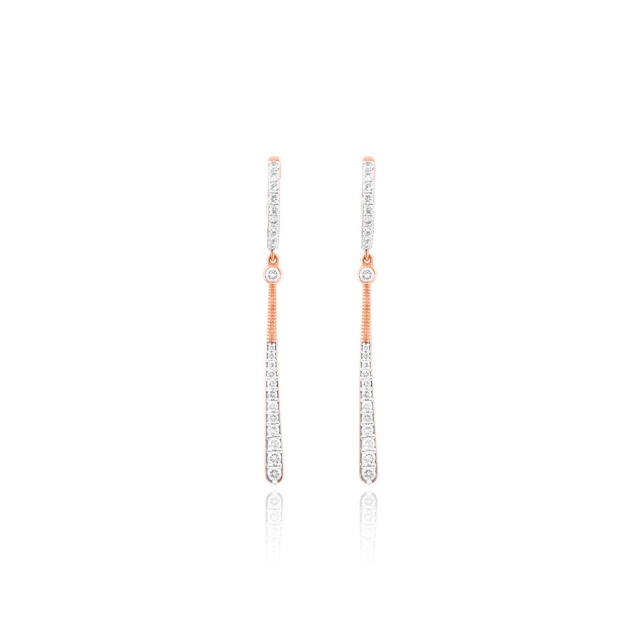 Luminous Casual Diamond Rose Earring