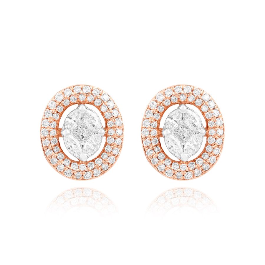 Marquise Glow Diamond Studs