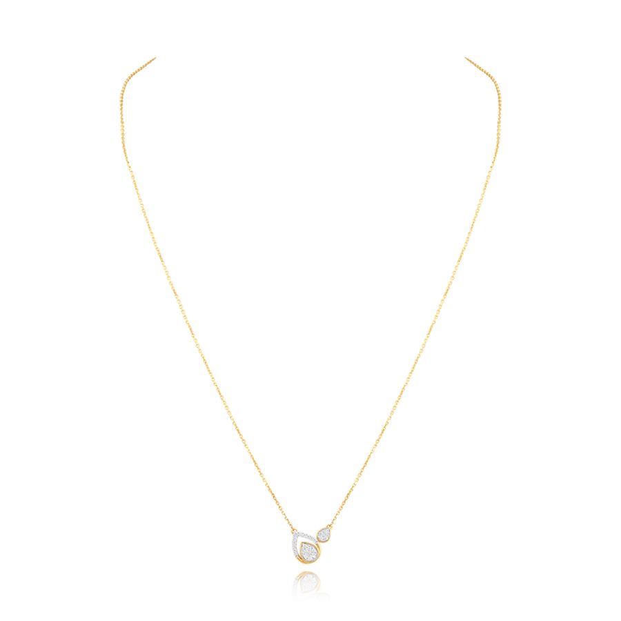 Ecletic Rose Gold and Diamond Necklace