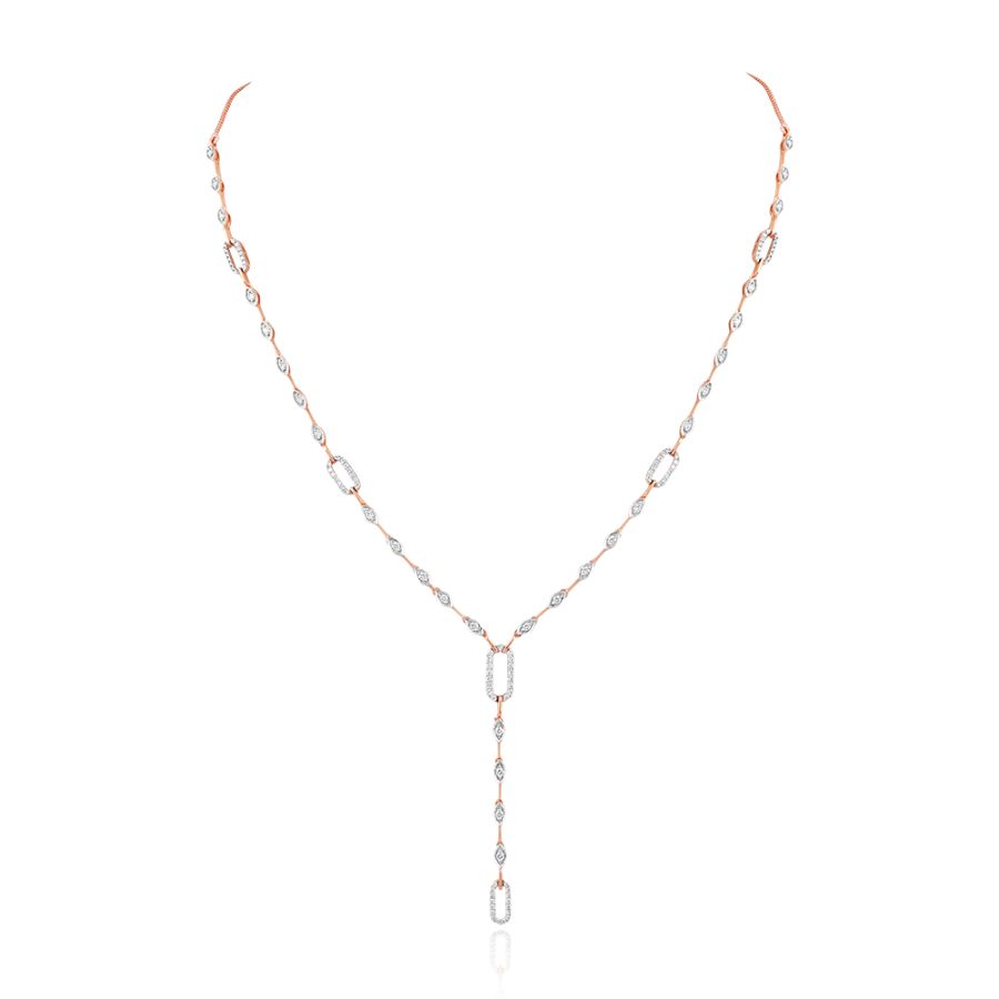 Gleam Diamond Lariat Necklace