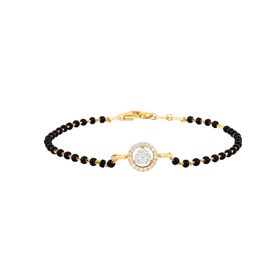 Gilded Harmony Cluster Diamond Bracelet