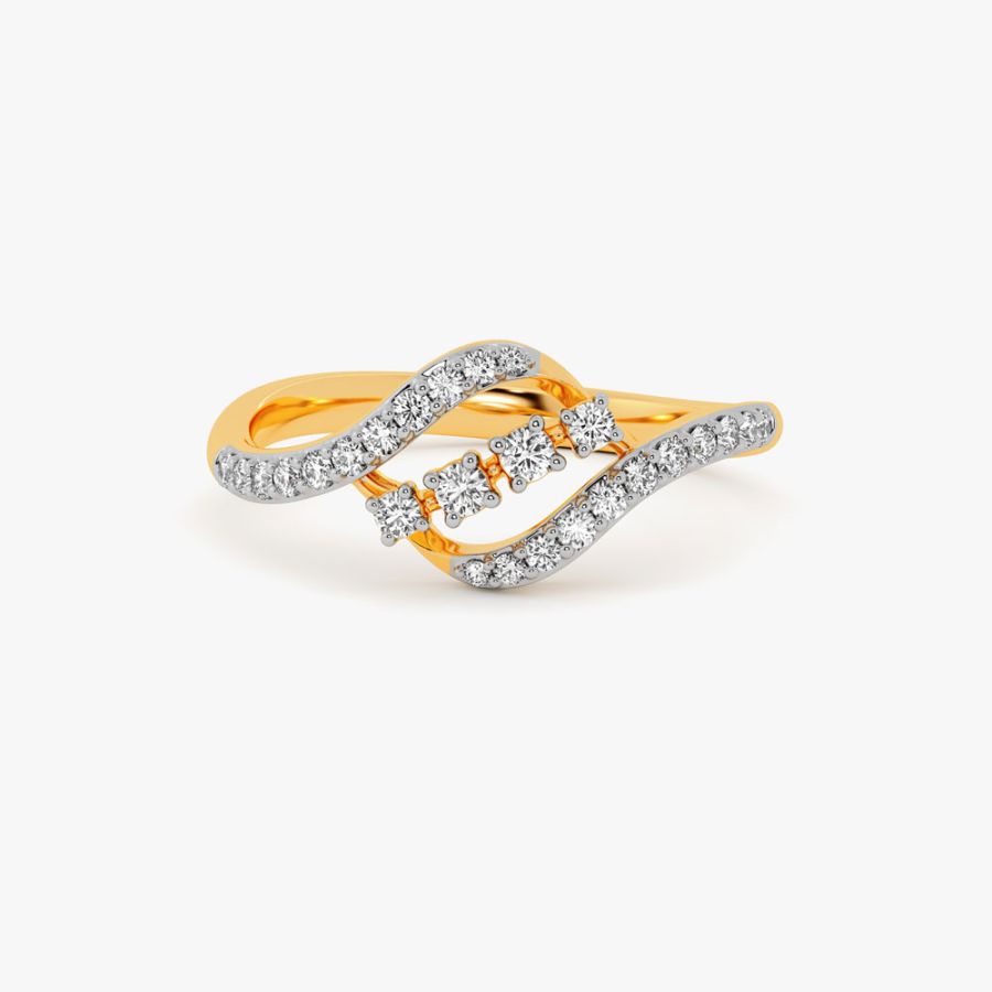 Golden Blossom 14KT Womens Ring