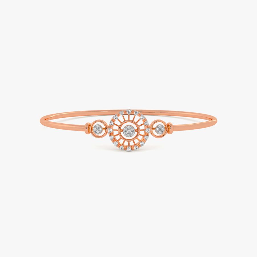 Captivating Floral Design Diamond Bracelet