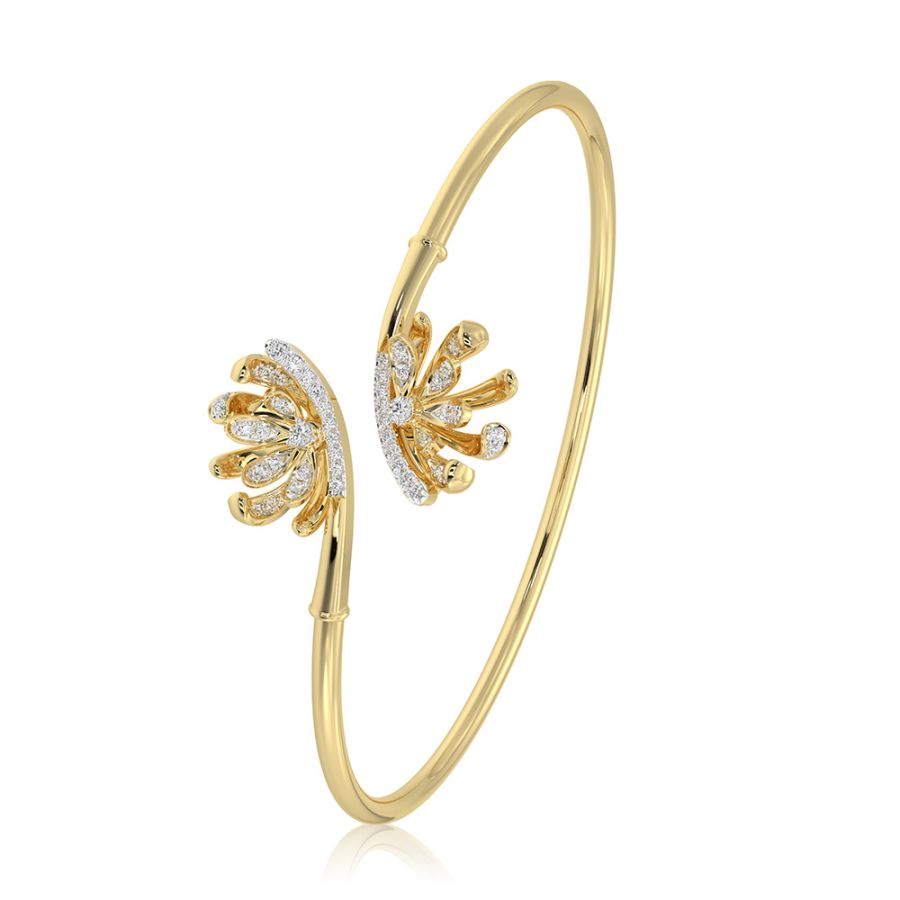 Modern 14Kt Yellow Gold Flexi Bracelet