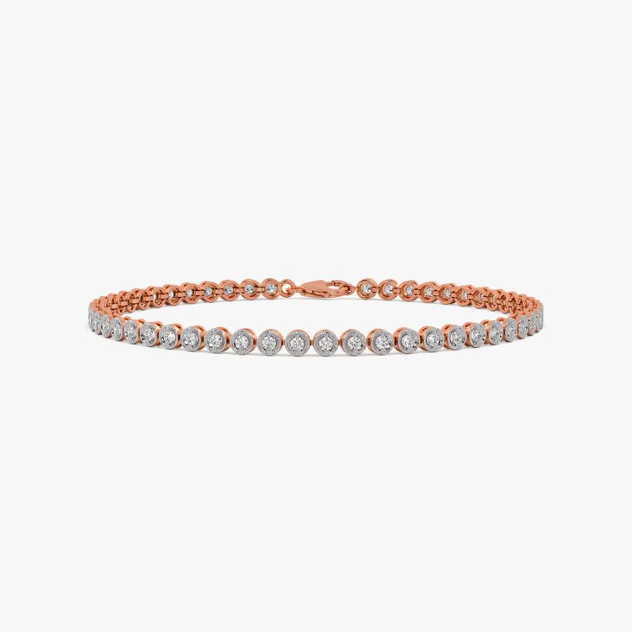 Stunning Rose Gold and Diamond Bracelet