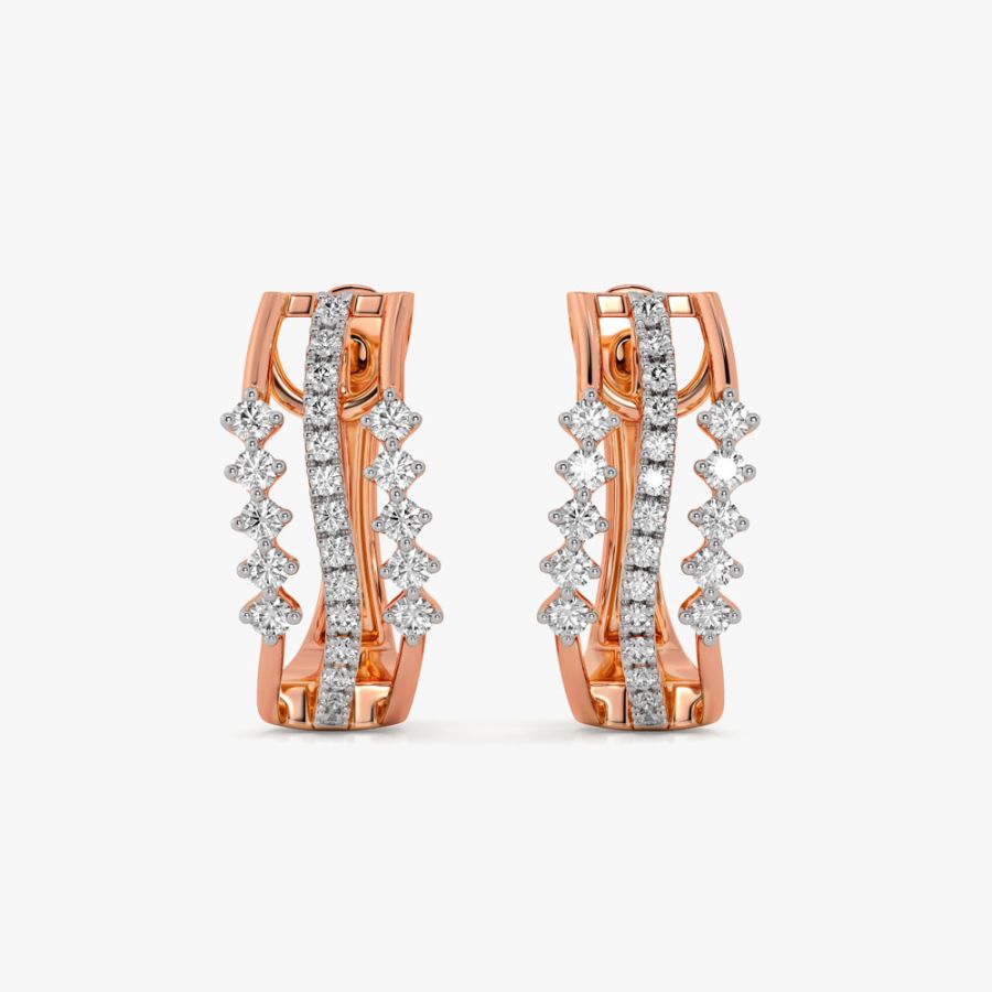 Patterned Diamond Earrings