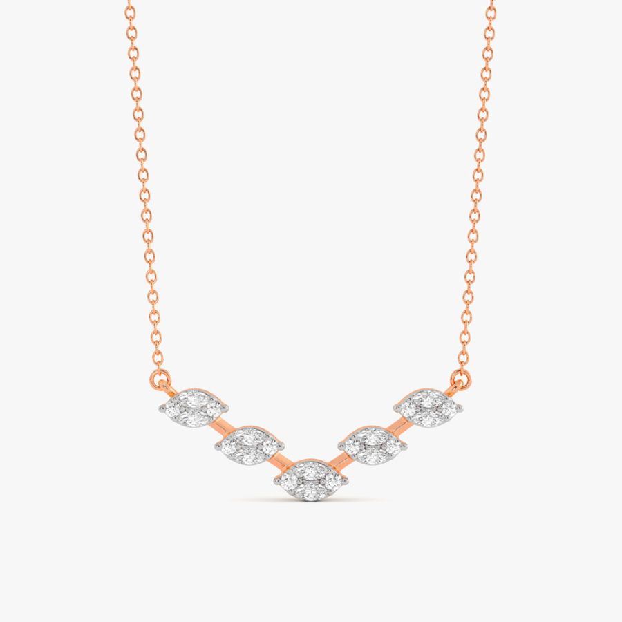 Brilliant Diamond Studded Desired Necklace