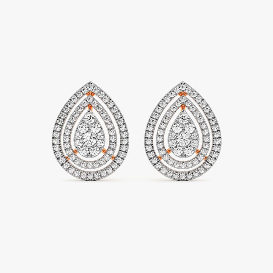 Glitzy Diamond Earrings