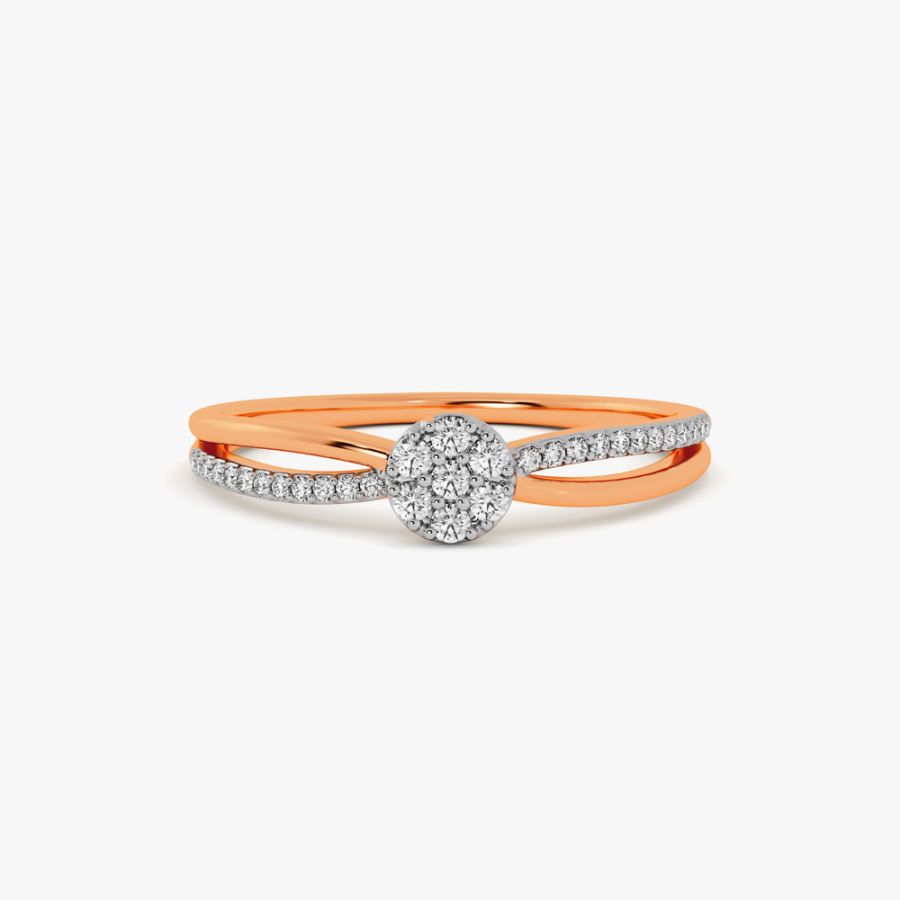Crisscross Diamond Ring