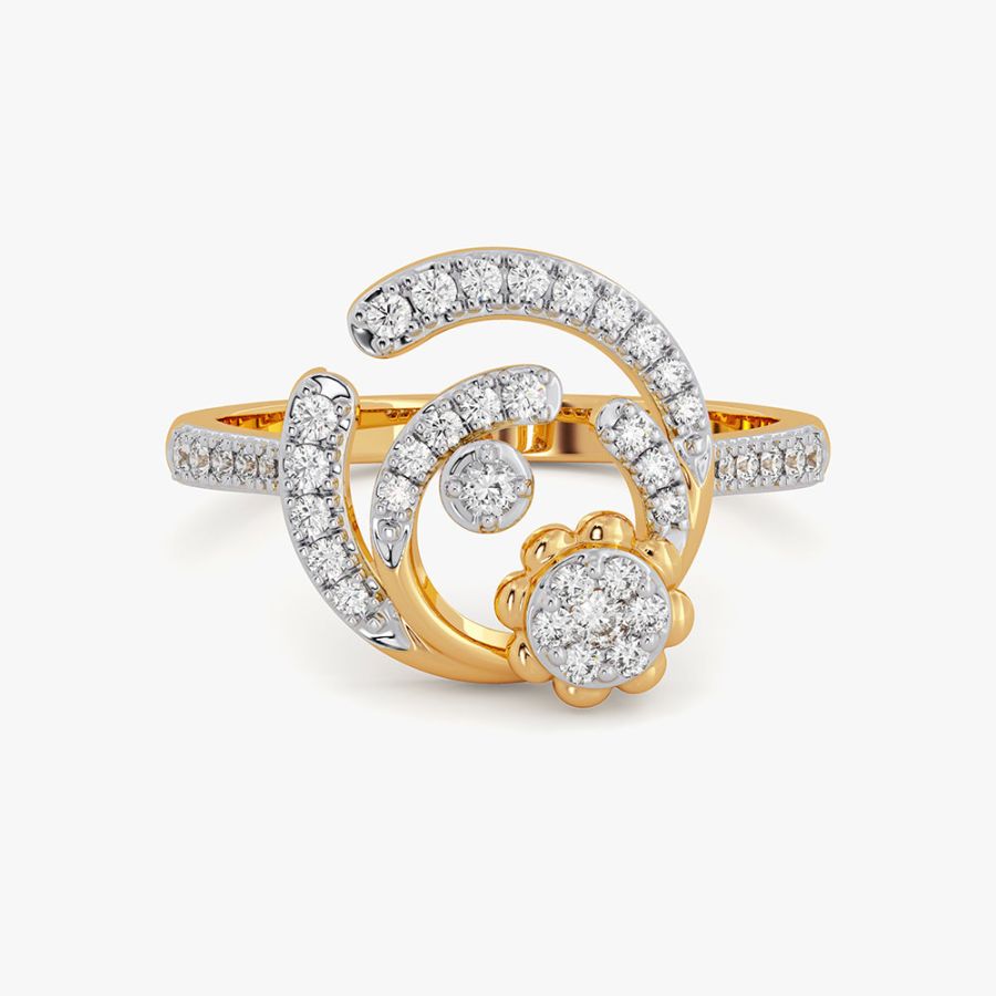 Blooming Cosmos 14KT Diamond Ring