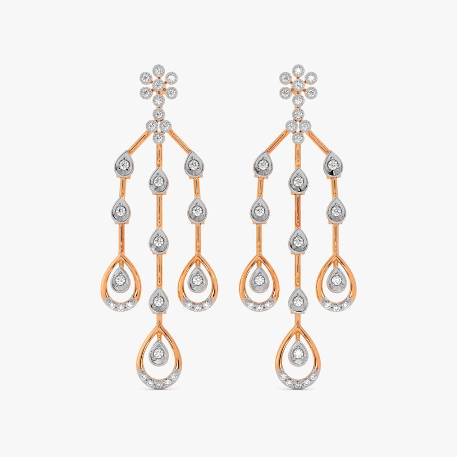 Aesthetic Rose Gold Earrings