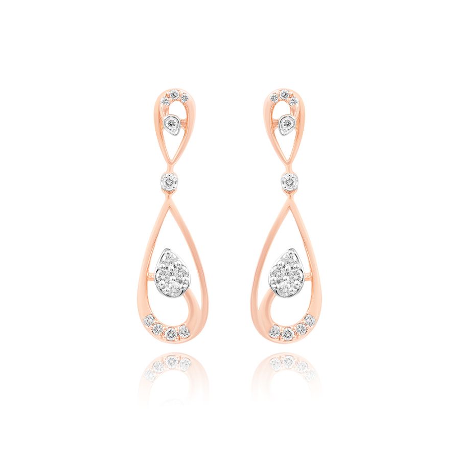 Diamond Grace Teardrop Earrings