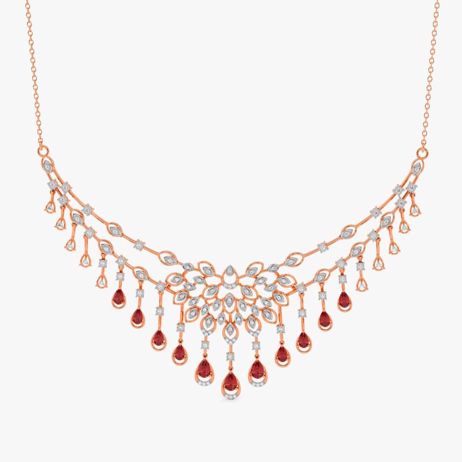 Glorious Diamond Astra Necklace