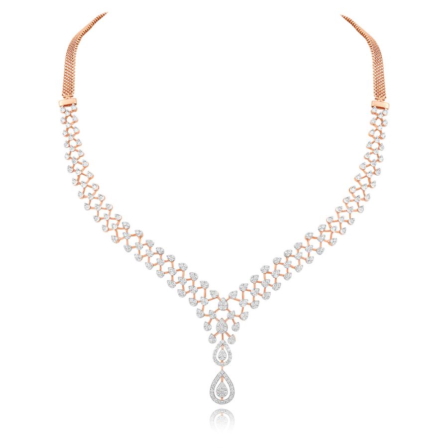 Cluster of Stars Diamond Necklace