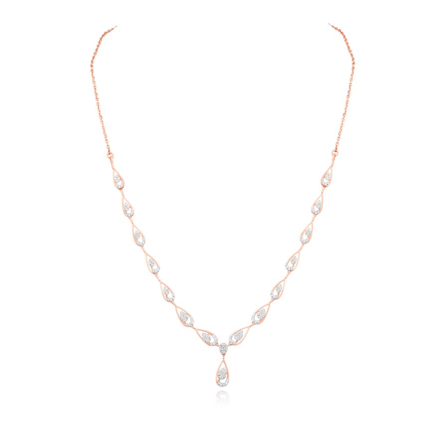 Diamond Grace Teardrop Necklace