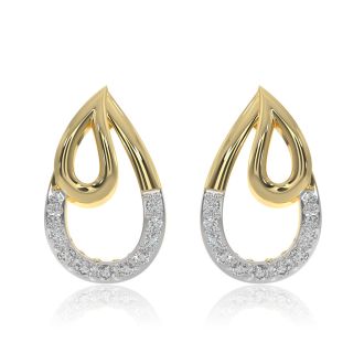 Statement Everyday 9KT Yellow Gold Diamond Earrings