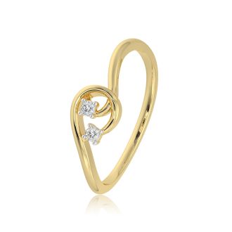 Sparkle 9KT Yellow Gold Diamond Ring