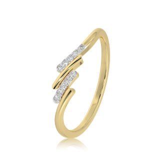 Daily Stylish 9KT Yellow Gold Diamond Ring