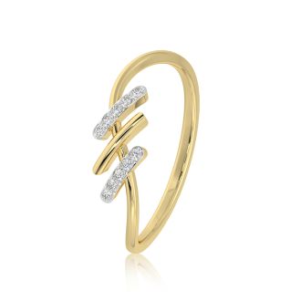 Everyday Minimal 9KT Yellow Gold Diamond Ring