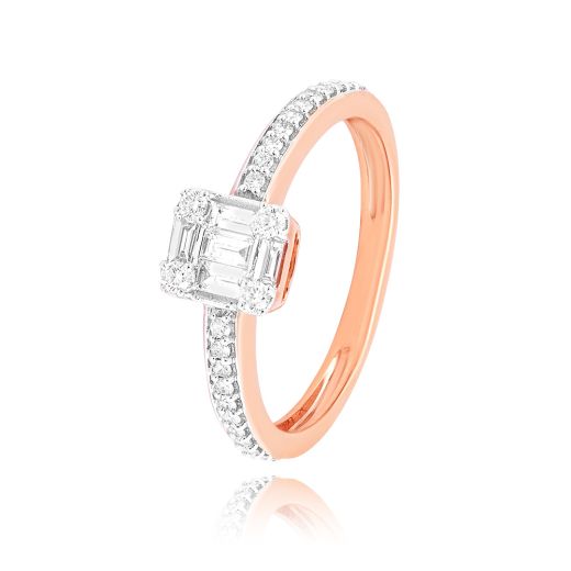 Breathtaking 18KT Rose Gold Women Ring