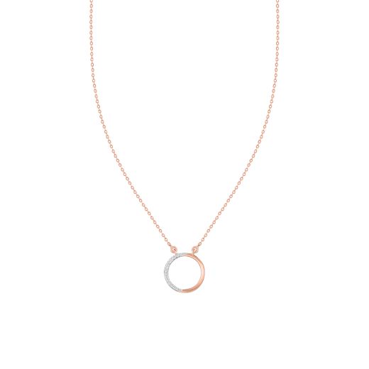 Round Design Diamond Chain Necklace