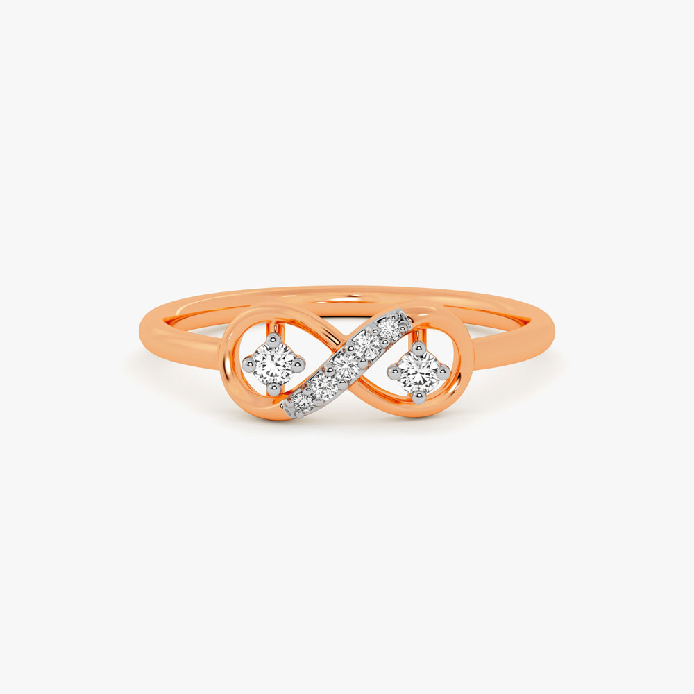 Gilded Rose Garden Womens Diamond Ring