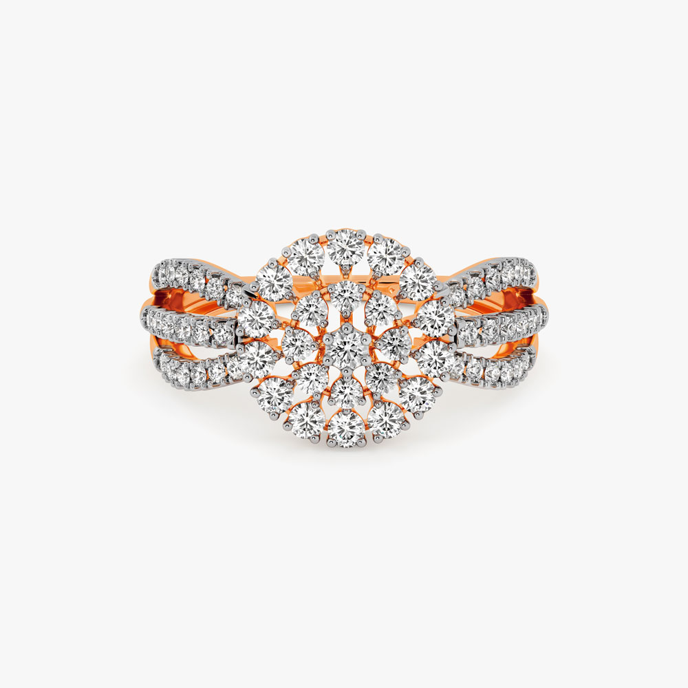 Round Ring in 14KT Rose Gold