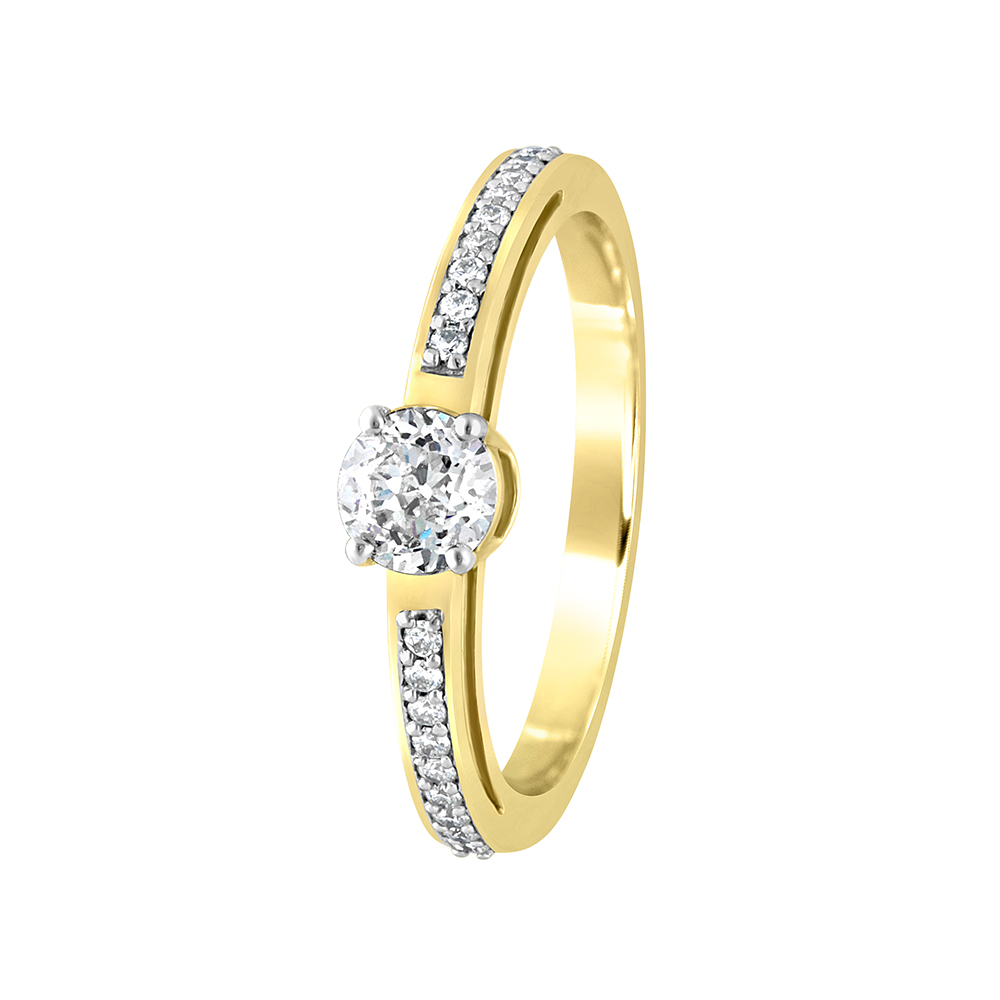 Enchanting Diamond Crown Star Ring In 18Kt Rose Gold